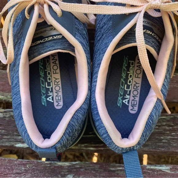 Skechers Womens Flex Appeal 2.0 | Size 11 |  Navy / Pink - Picture 7 of 9